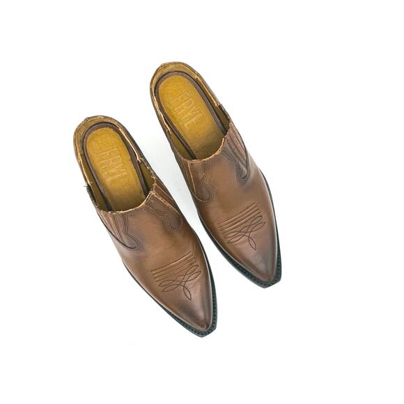 Frye WOMEN Western Brown SACHA MULE size 7 - Picture 10 of 11